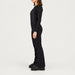 Fera women's Nikki Stretch Bib Pant, side view on model.