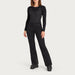 Fera women's Nikki Stretch Bib Pant, full outfit on model.