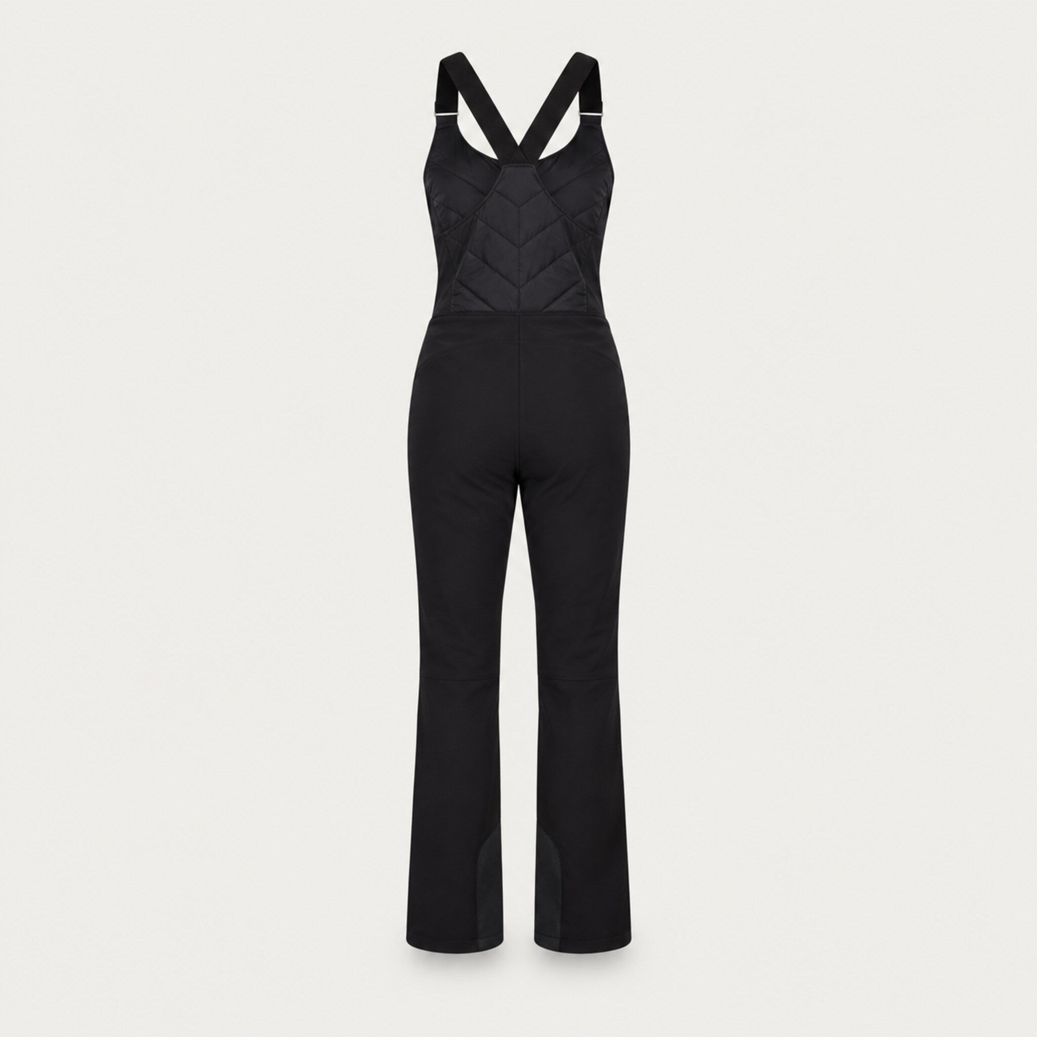 Fera women's Nikki Stretch Bib Pant, back view.