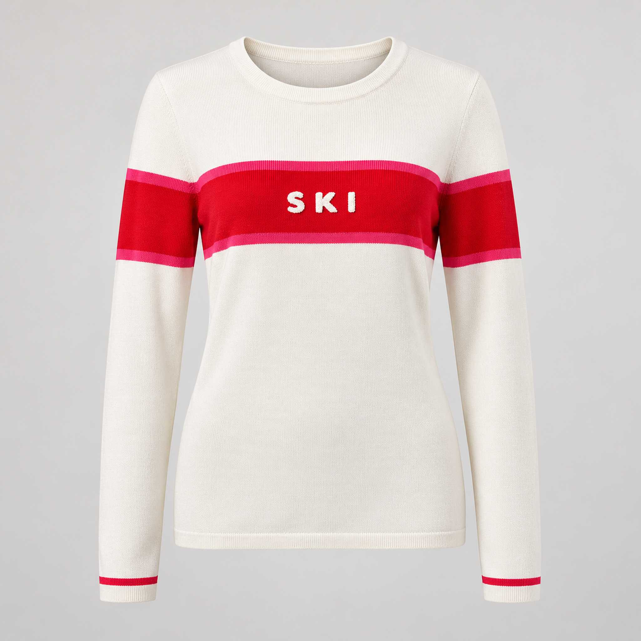 Fera women's Podium Sweater in White, product front