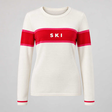 Fera women's Podium Sweater in White, product front