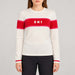 Fera women's Podium Sweater in White, model front