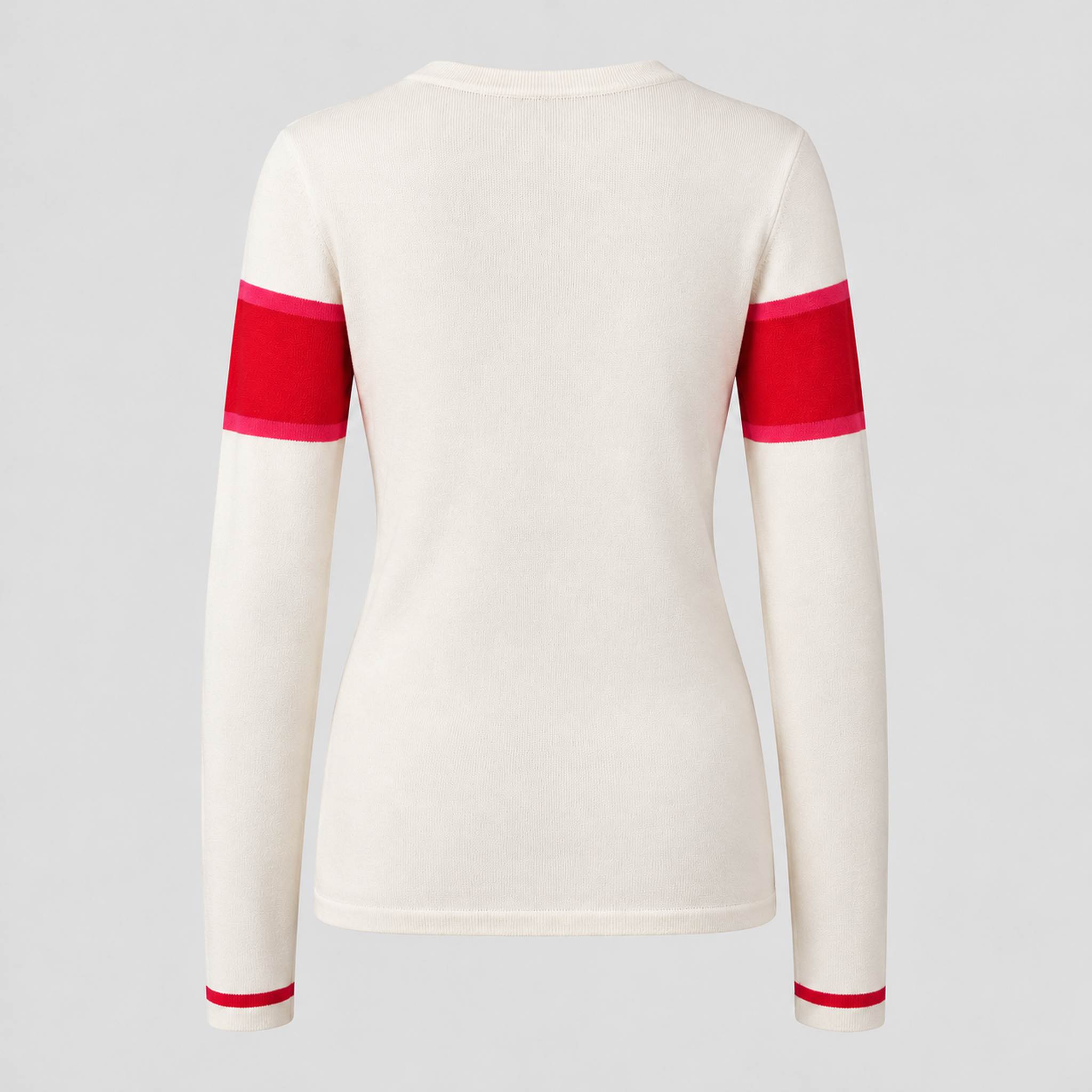Fera womens Podium Sweater in White, product back.