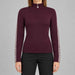Fera womens Tina Sweater Aubergine, model front.