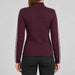 Fera womens Tina Sweater Aubergine, model back.