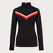 Fera women's Velocity Half Zip in Black, front view.