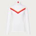 Fera women's Velocity Half Zip in White, front view.