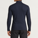 Fusalp men's Alpille IV Midlayer in Navy, back view on model.