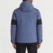 Fusalp men's Amwo Ski Jacket in Sea Blue, back view on model.