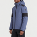 Fusalp men's Amwo Ski Jacket in Sea Blue, side view on model.