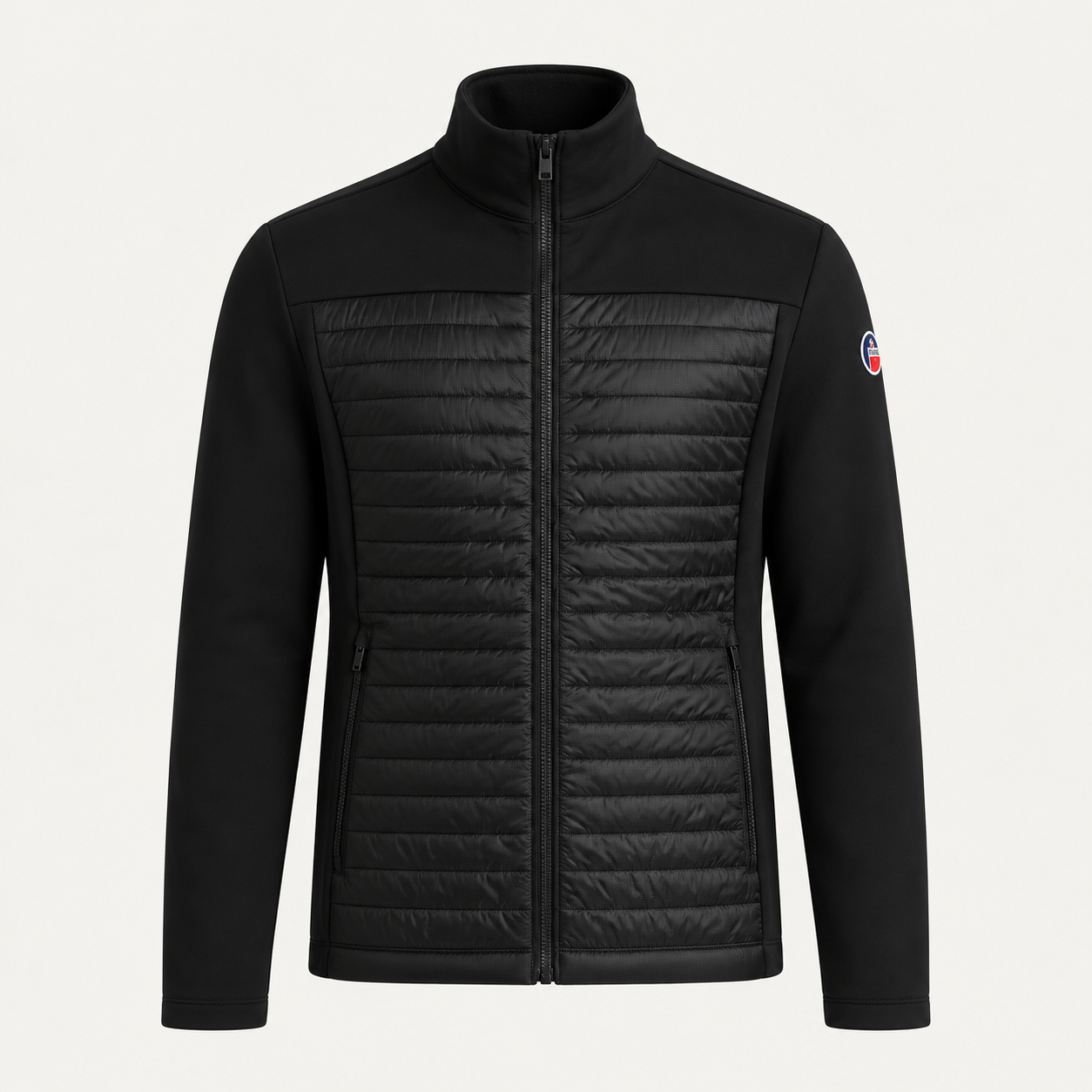 Fusalp men's Aspon II Midlayer in Black, front product view.