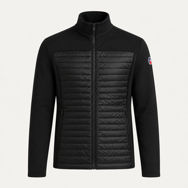 Fusalp men's Aspon II Midlayer in Black, front product view.