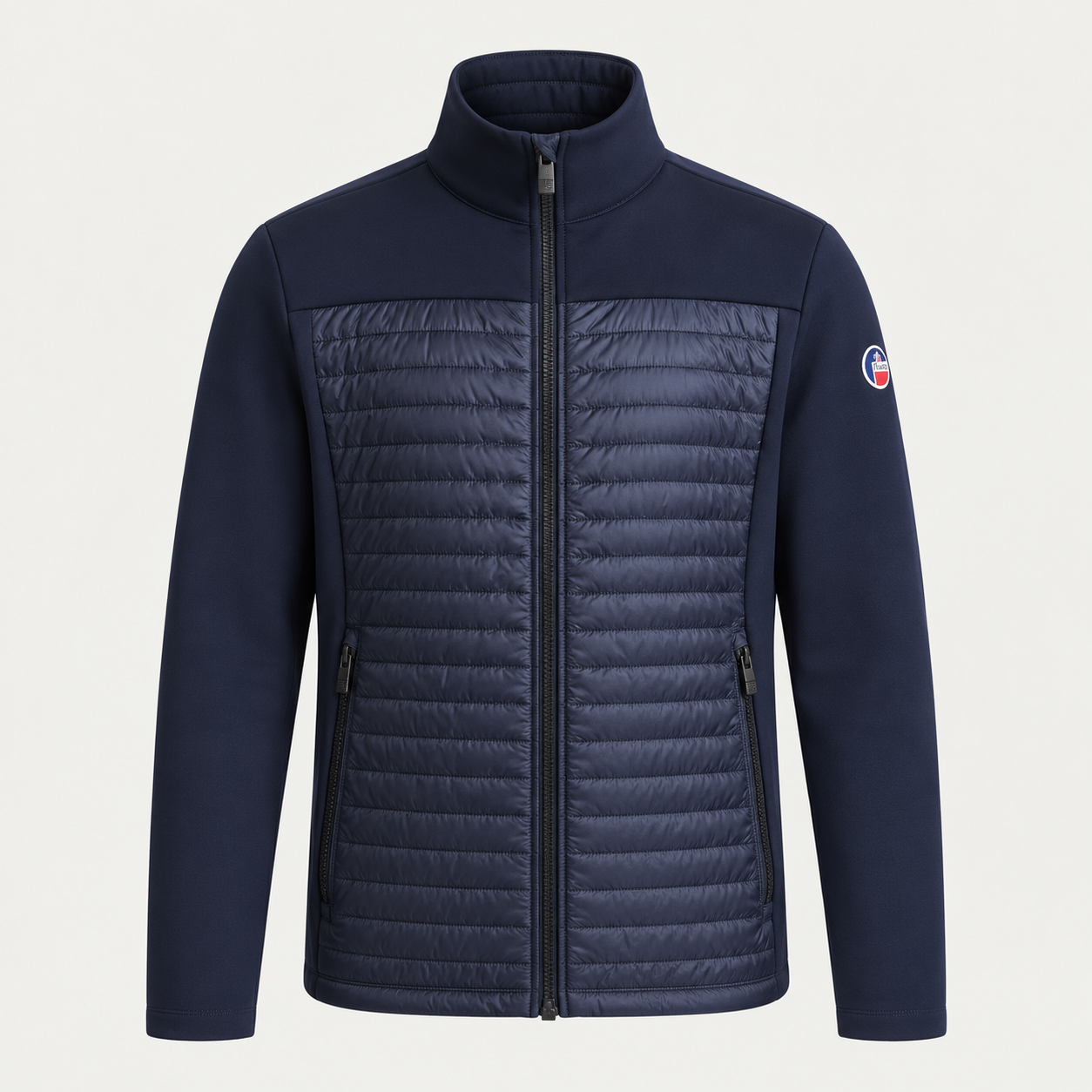 Fusalp men's Aspon II Midlayer in Navy, front product view.