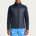 Fusalp men's Aspon II Midlayer in Sea Blue, front view on model.