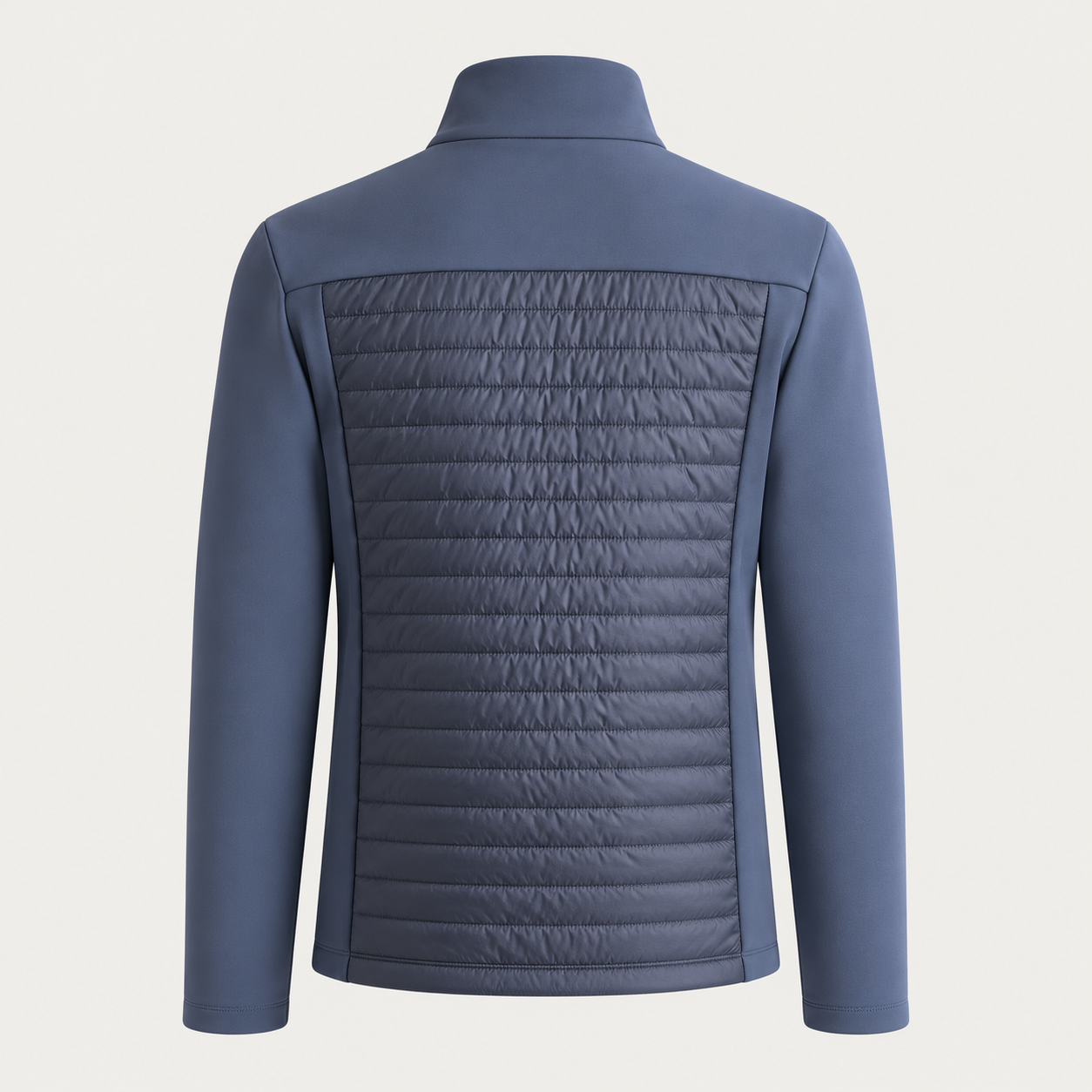 Fusalp men's Aspon II Midlayer in Sea Blue, back product view.