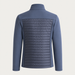 Fusalp men's Aspon II Midlayer in Sea Blue, back product view.