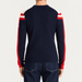 Fusalp men's Astion Sweater in Marin, back view on model.
