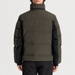 Fusalp men's Carlo Ski Jacket in Grove/Black, back view on model.