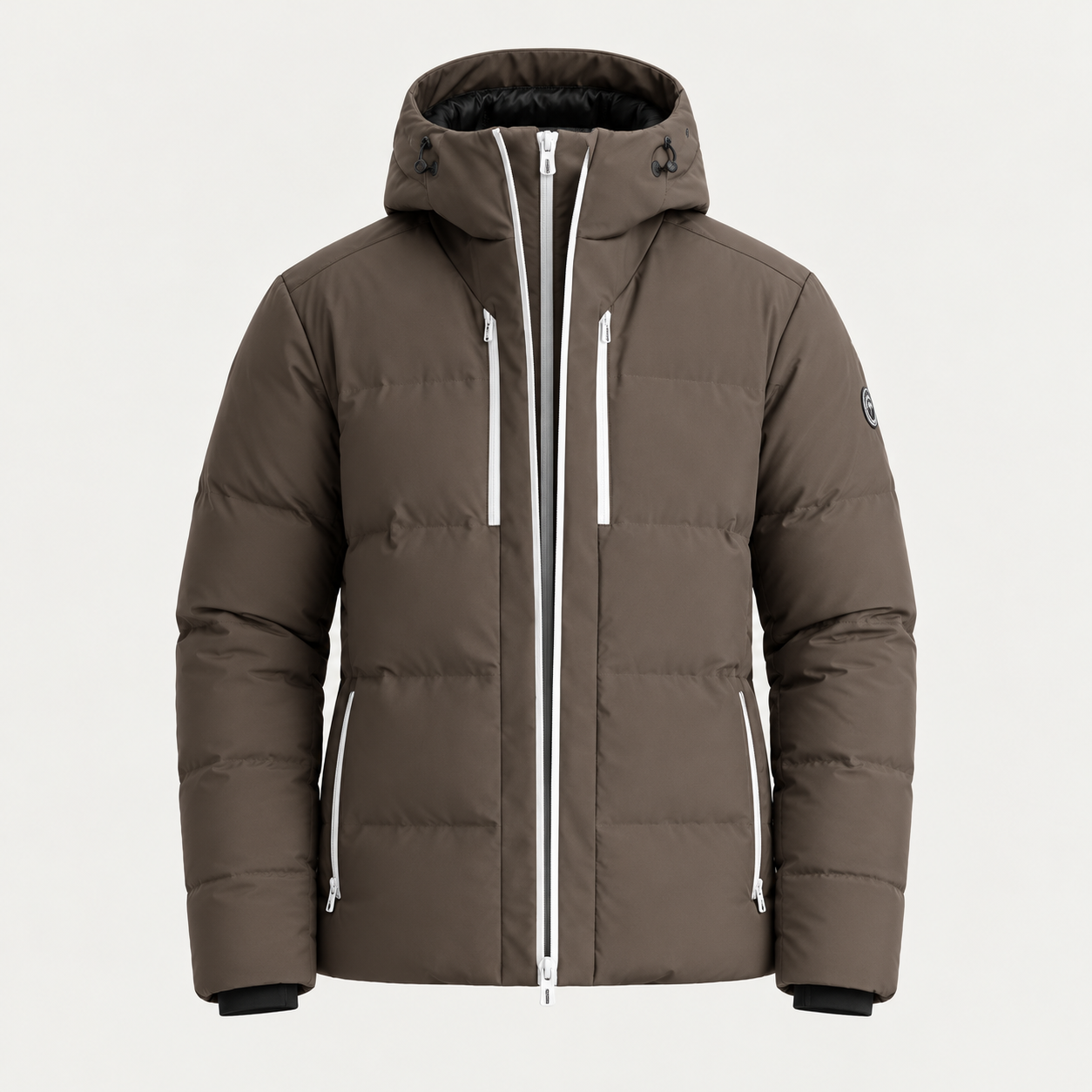 Fusalp men's Eflon Ski Jacket in Marron Glacé, front product view.