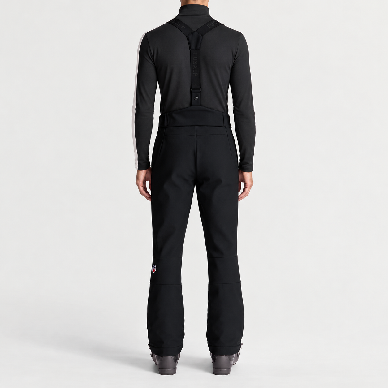Fusalp men's Franz IV Ski Pants in Black, back view on model.