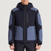 Fusalp men's Lirsan Ski Jacket in Black/Grey Sea, front view on model.