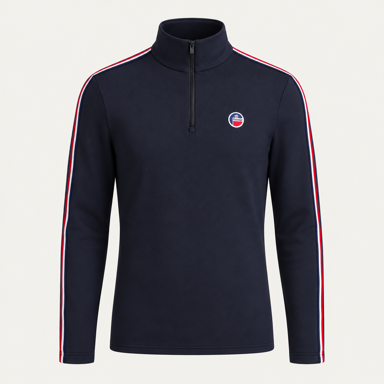 Fusalp men's Mario III Midlayer in Navy, front product view.