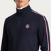 Fusalp men's Mario III Midlayer in Navy, close-up of fabric and design.