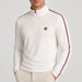 Fusalp men's Mario III Midlayer in White, close-up of fabric and design.