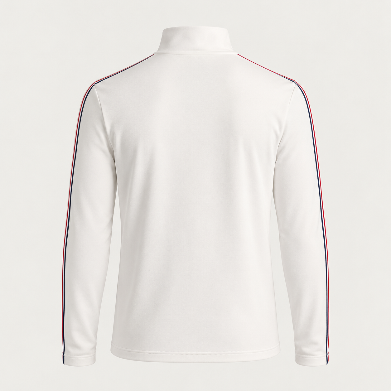 Fusalp men's Mario III Midlayer in White, back product view.
