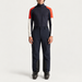 Fusalp men's Pravio Midlayer in Navy, full outfit on model.