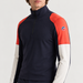Fusalp men's Pravio Midlayer in Navy, close-up of fabric and design.