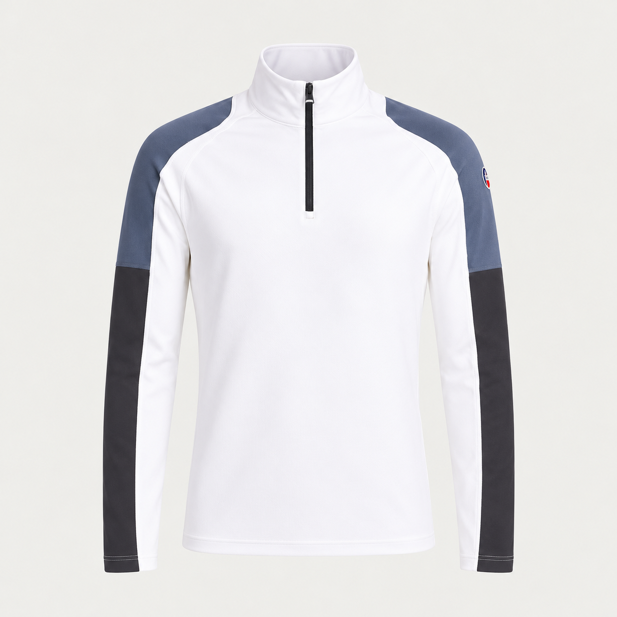 Fusalp men's Pravio Midlayer in White, front product view.