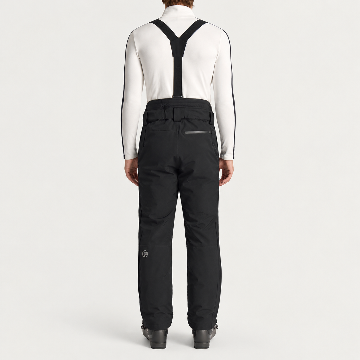 Fusalp men's Ranger Ski Pants in Noir, back view on model.