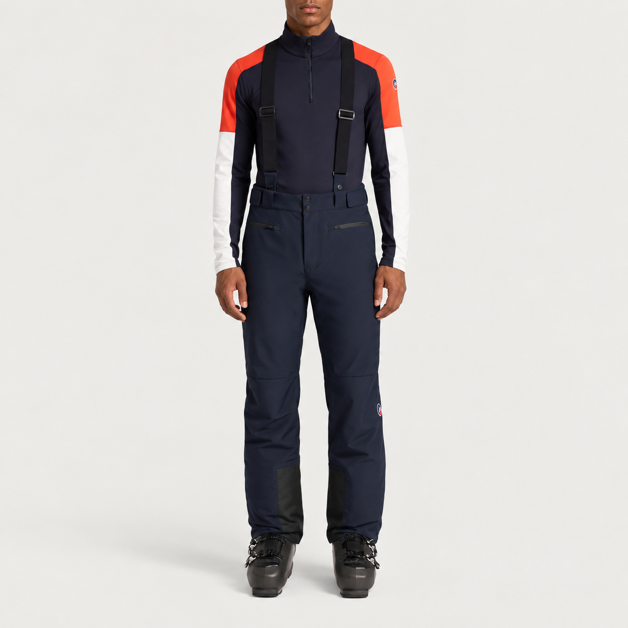Fusalp men's Tomaso Ski Pants in Navy, front view on model.
