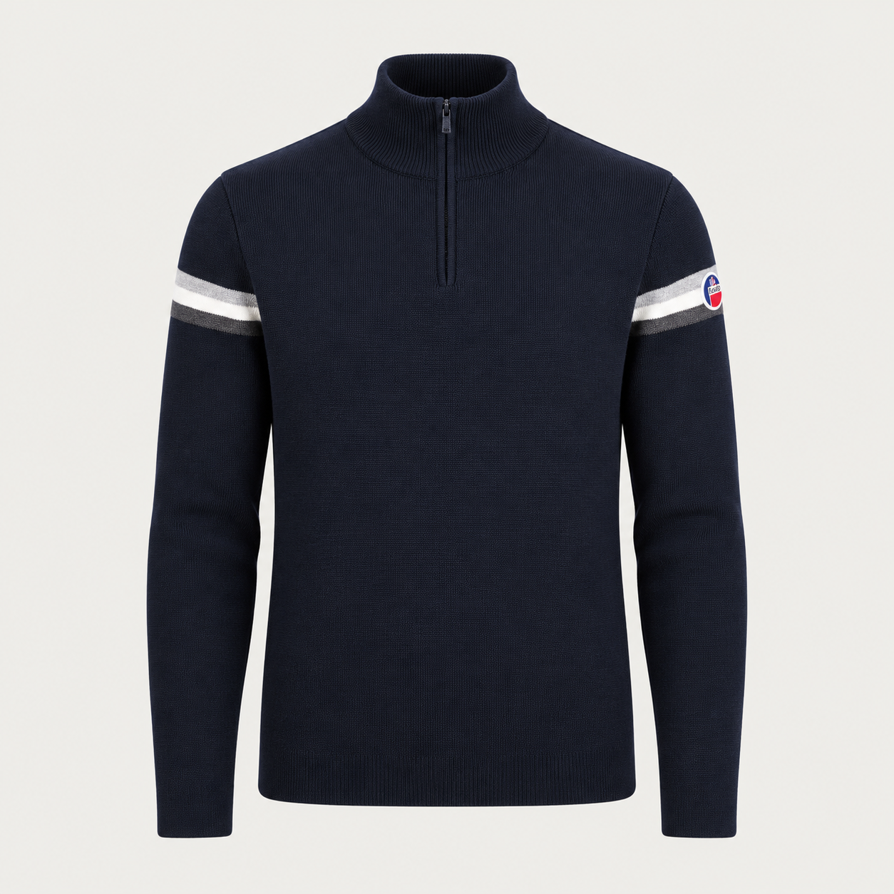 Fusalp men's Wengen IV Sweater in Navy, front product view.