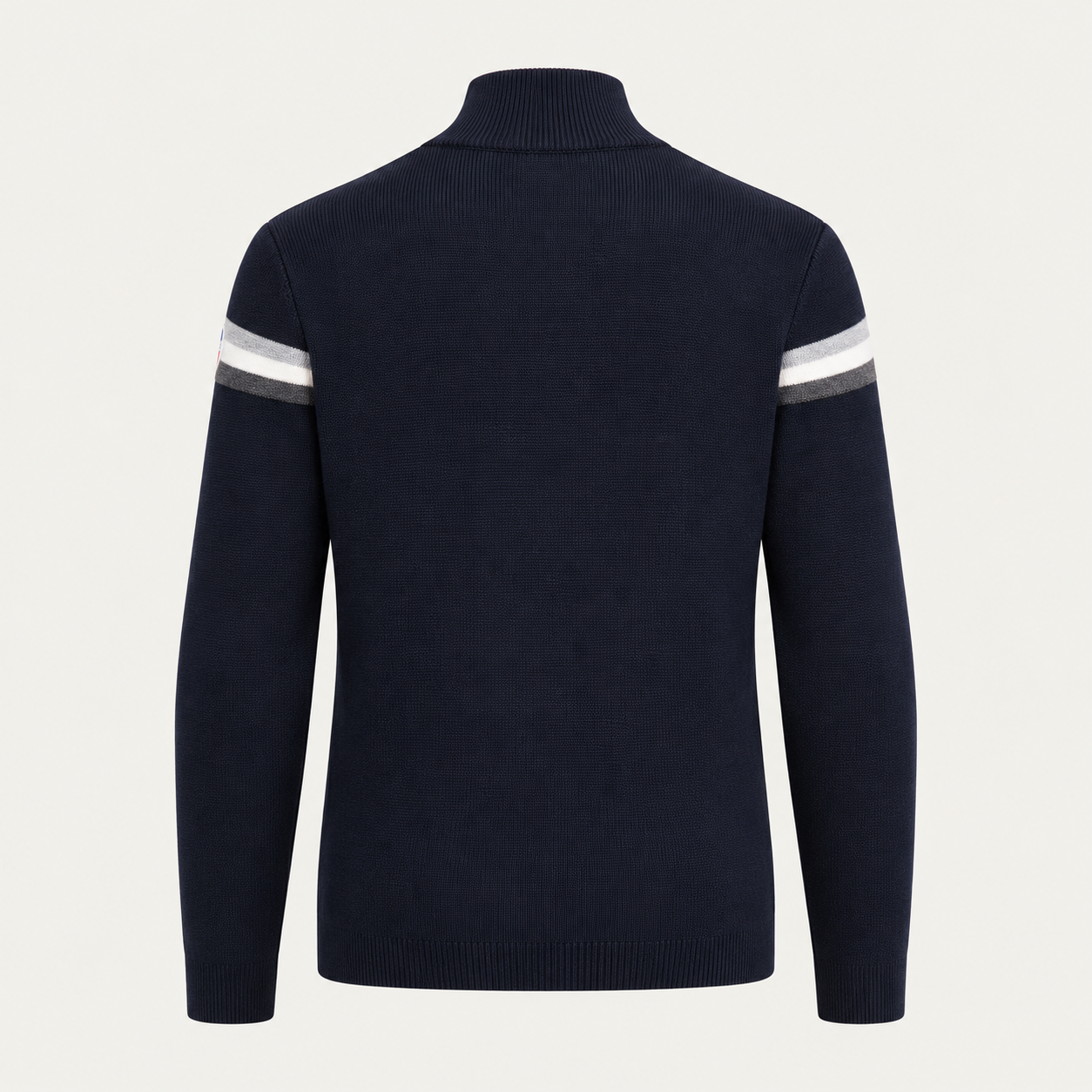 Fusalp men's Wengen IV Sweater in Navy, back product view.