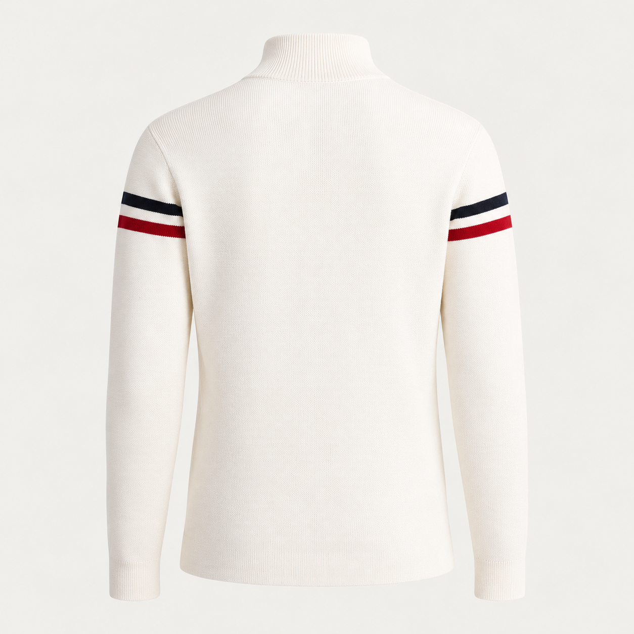 Fusalp men's Wengen IV Sweater in White, back product view.