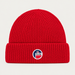 Fusalp unisex Cosmic Beanie in Red, front product view.
