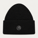 Fusalp unisex Knit II Beanie in Black, product view showing knit texture and branding.