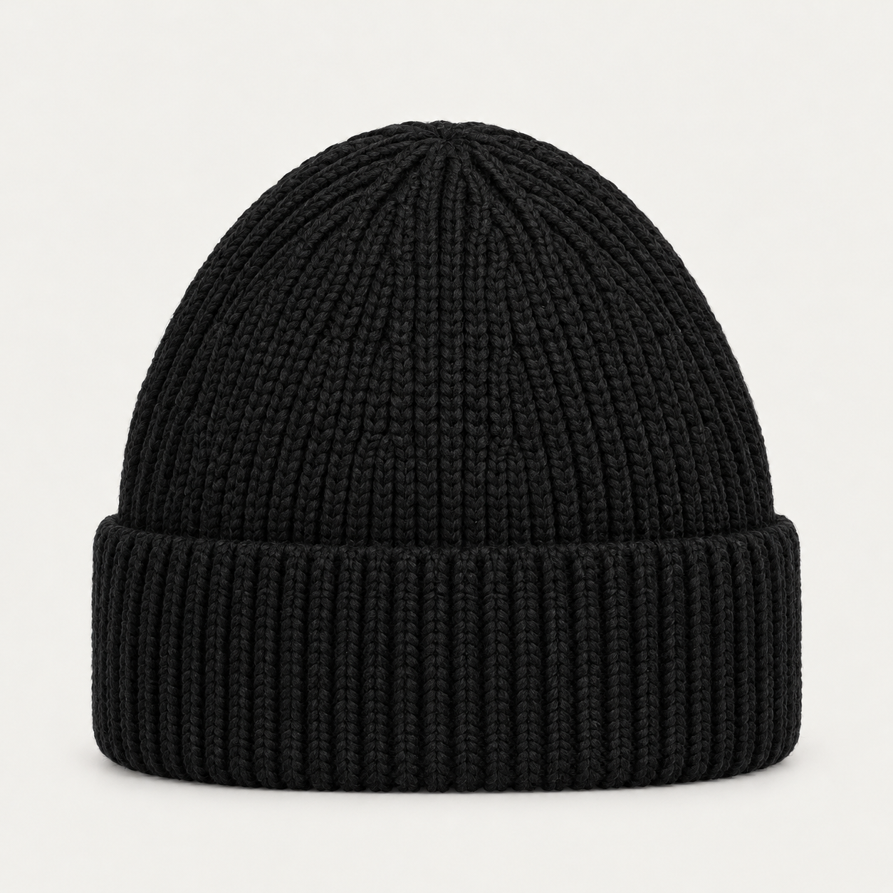 Fusalp unisex Knit II Beanie in Black, back product view.