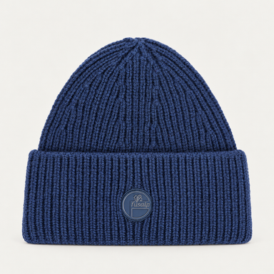Fusalp unisex Knit II Beanie in Sea Blue, front product view.