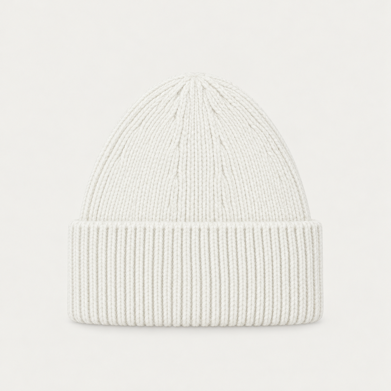 Fusalp unisex Knit II Beanie in White, back product view.