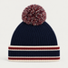 Fusalp unisex Pompon Beanie in Marin, back product view.