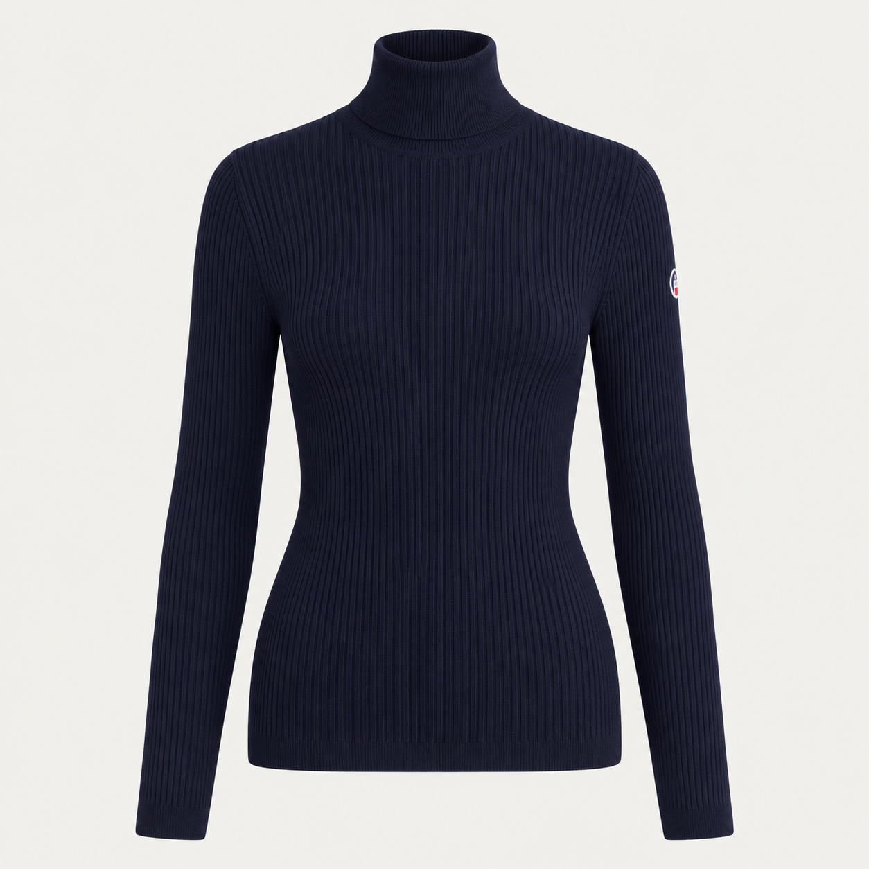 Fusalp women's Ancelle Sweater in Dark Blue, front product view.