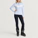 Fusalp women's Andromede Sweater in Cloud Blue, full outfit on model.