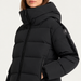 Fusalp women's Barsy II Ski Jacket in Black, close-up of fabric and design.