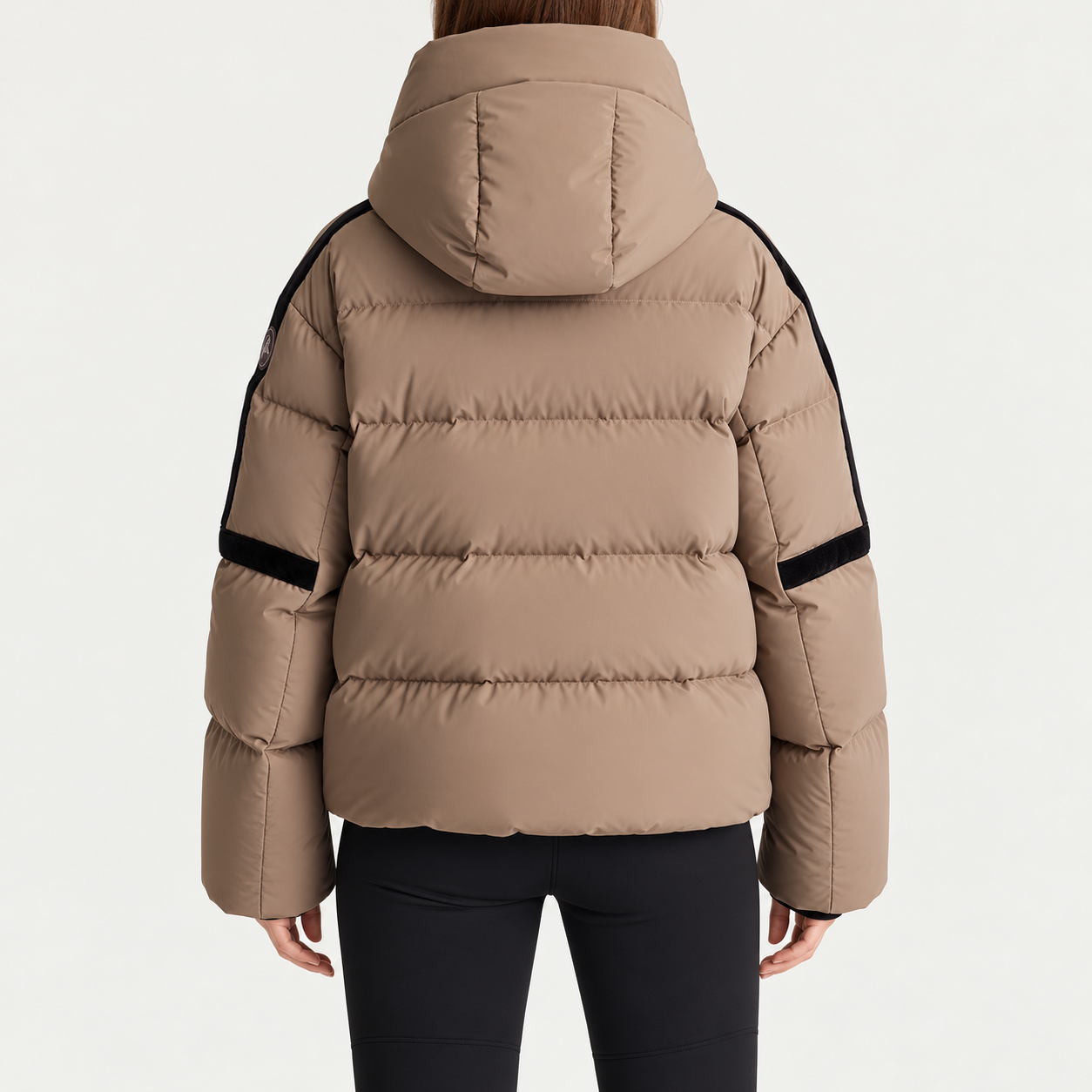 Fusalp women's Barsy II Ski Jacket in Falcon, back view on model.