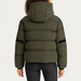 Fusalp women's Barsy II Ski Jacket in Moss Green, back view on model.