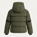 Fusalp women's Barsy II Ski Jacket in Moss Green, back product view.