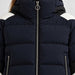 Charloy Ski Jacket in Navy — zip detail